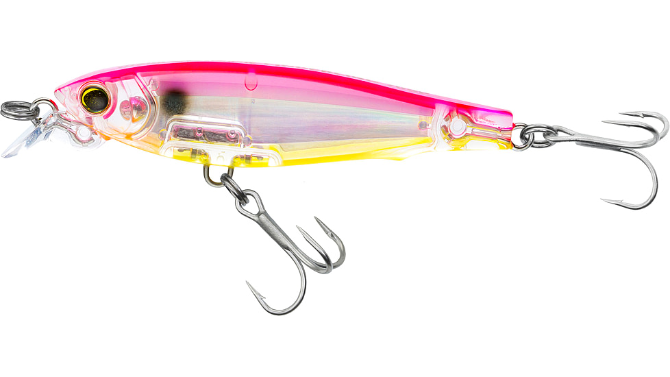Yo-Zuri 3D Inshore Fingerling Suspending Lure, 70mm, 2-3/4in, Pink Silver Chartreuse, R1409 PSCL