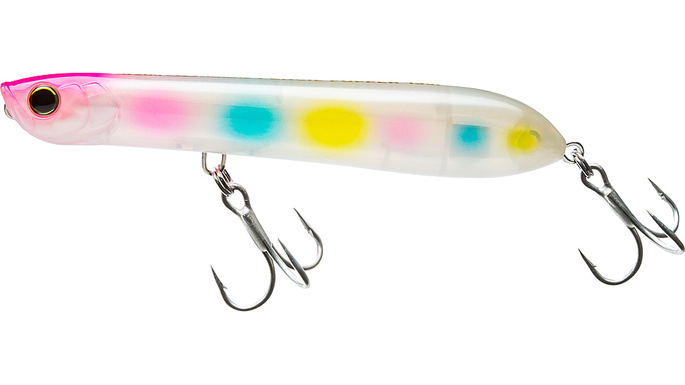 Yo-Zuri 3D Inshore Pencil Popper Floating Lure, 135mm, 5-3/8in, Pearl Candy, R1433 PCA