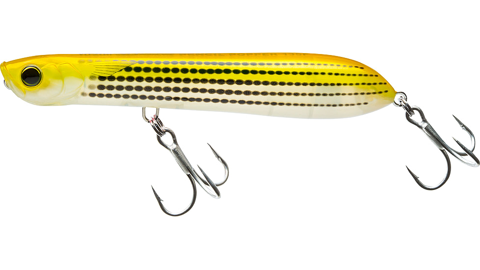 Yo-Zuri 3D Inshore Pencil Popper Floating Lure, 135mm, 5-3/8in, Yellow Mullet, R1433 YMT
