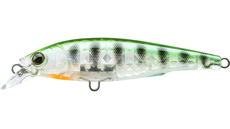 Yo-Zuri 3DR-X Jerkbait Suspending Lure, 80mm, Ghost Perch, R1437 GSPC