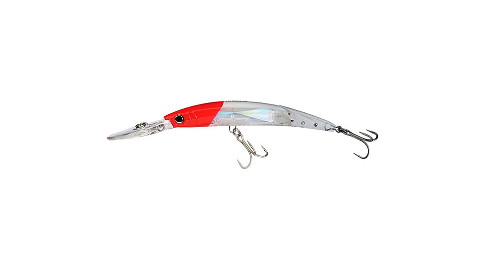 Yo-Zuri Crystal 3D Minnow Deep Diver Jointed Luge, 130mm, Red Head, F1155 C5