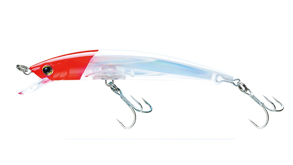Yo-Zuri Crystal 3D Minnow Sinking Luge, 90mm, Red Head, F1148 C5