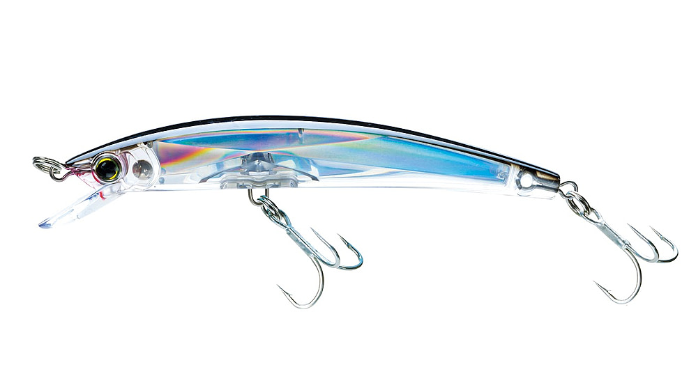 Yo-Zuri Crystal 3D Minnow Sinking Luge, 90mm, Silver/Black, F1148 C4
