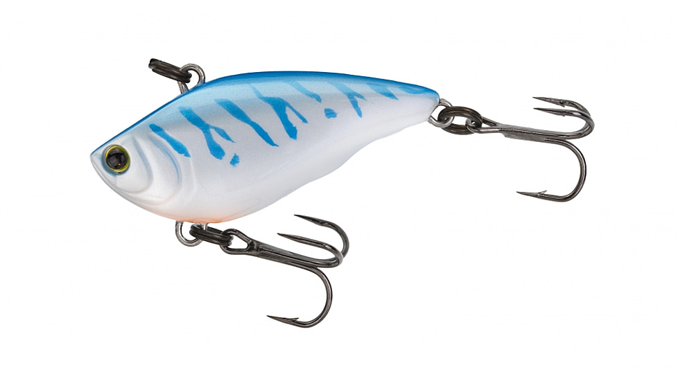 Yo-Zuri RattlN Vibe Lure, 55mm, UV Blue Tiger, R1159 UBT