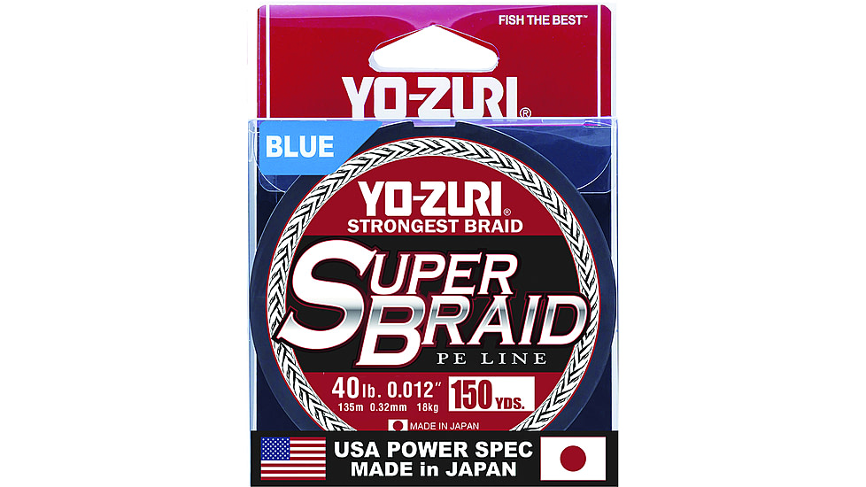 Yo-Zuri SuperBraid Line 40lb 150yd Blue Boxed, YZSB40LBBL150YD