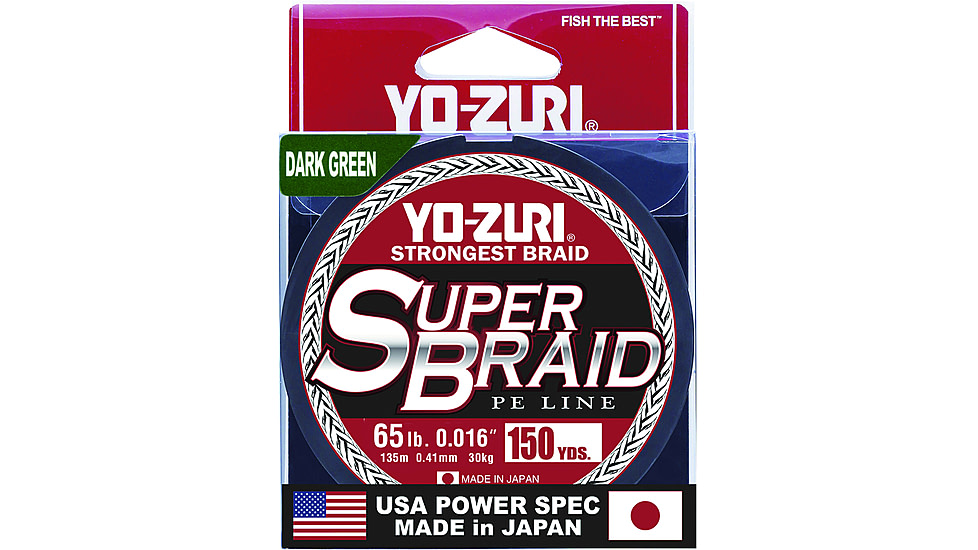 Yo-Zuri SuperBraid Line 65lb 150yd Green Boxed, YZSB65LBDG150YD