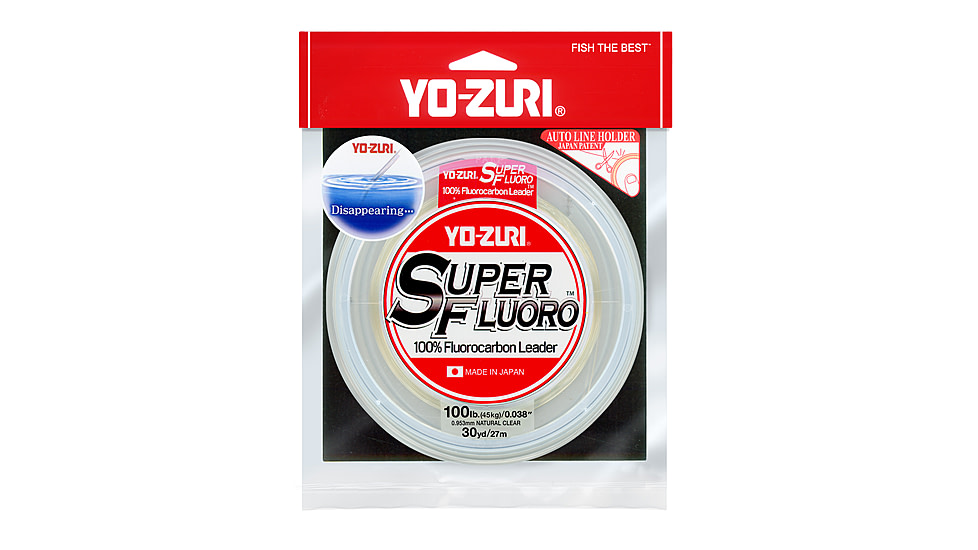 Yo-Zuri Superfluoro Fishing Line, 30yd, 100lb, Natural Clear, YZ SF 100LB NCL 30YD