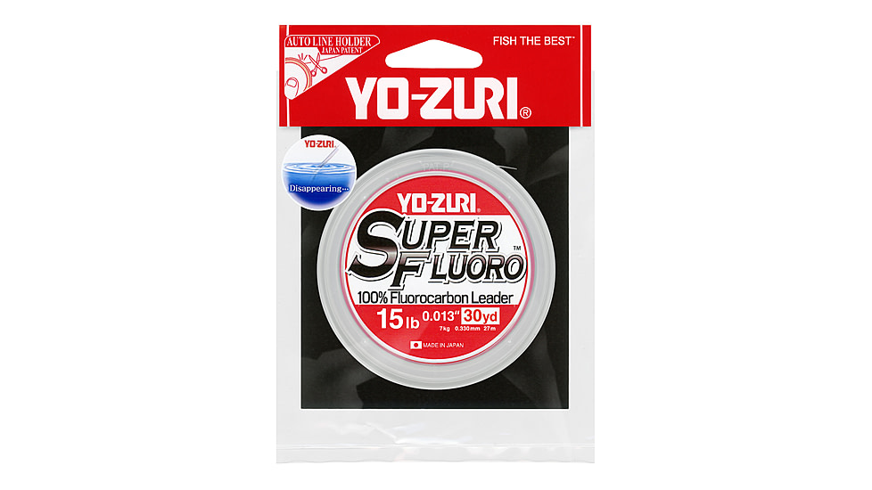 Yo-Zuri Superfluoro Fishing Line, 30yd, 15lb, Natural Clear, YZ SF 15LB NCL 30YD