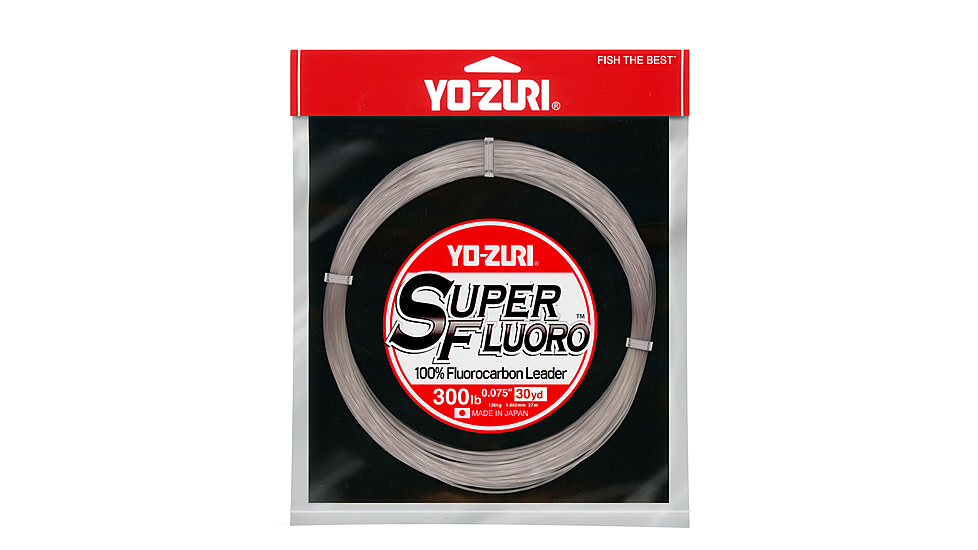 Yo-Zuri Superfluoro Fishing Line, 30yd, 300lb, Natural Clear, YZ SF 300LB NCL 30YD
