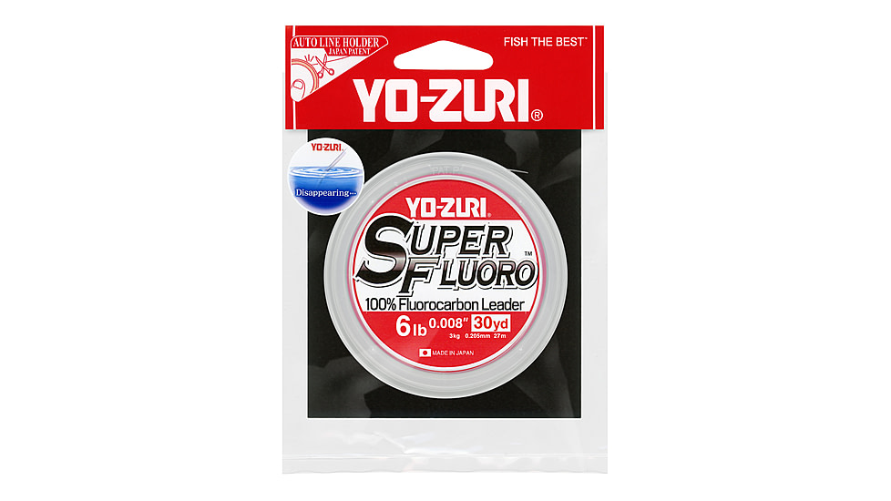 Yo-Zuri Superfluoro Fishing Line, 30yd, 6lb, Natural Clear, YZ SF 6LB NCL 30YD