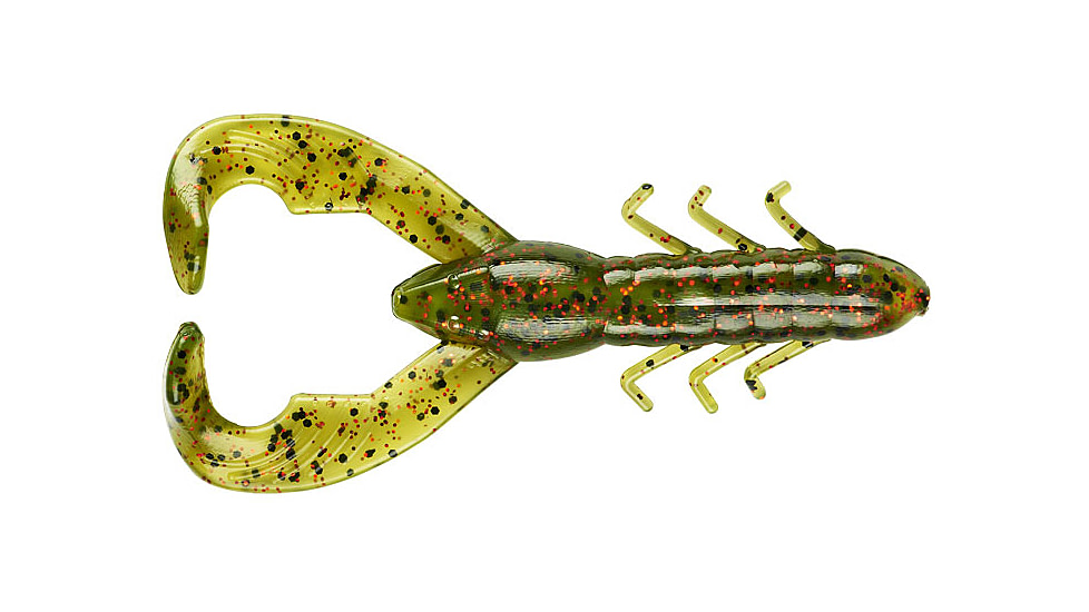 Yum Christie Craw Swim Bait, 8 Pack, 3.5in, Watermelon Red Flake, YCW302