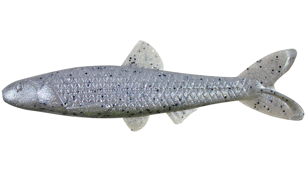 Yum Ned Minnow Bait, 3in, Gray Pearl Black Flk, YNM3369