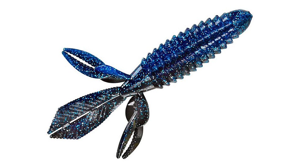 Yum Wooly Bug Bait, 4.25in, Black Blue Shadow, YWBG4143
