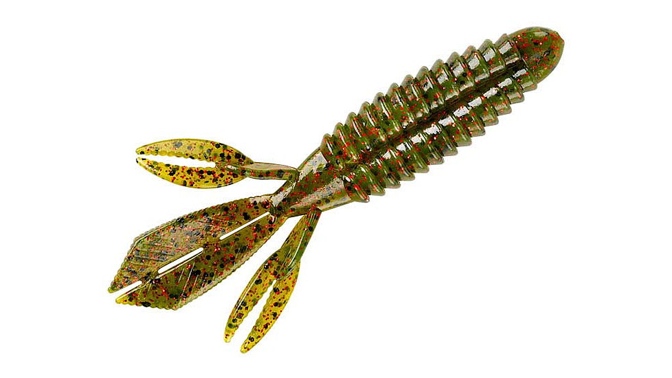 Yum Wooly Bug Bait, 4.25in, Watermelon/Red Flake, YWBG402