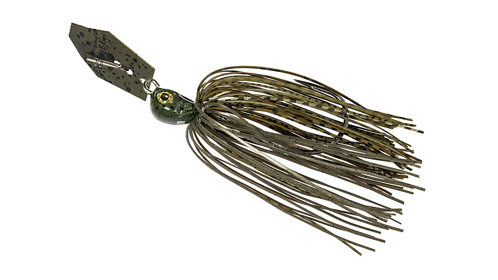 Z-man Chatterbait Elite Evo Bladed Jig, Green Pumpkin, 3/8oz, CBEV38-04