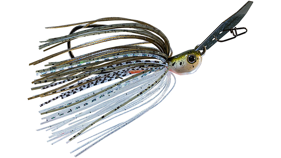 Z-man Chatterbait Jack Hammer Jig Head, 1/2oz, Green Pumpkin Shad, CBJH12-09