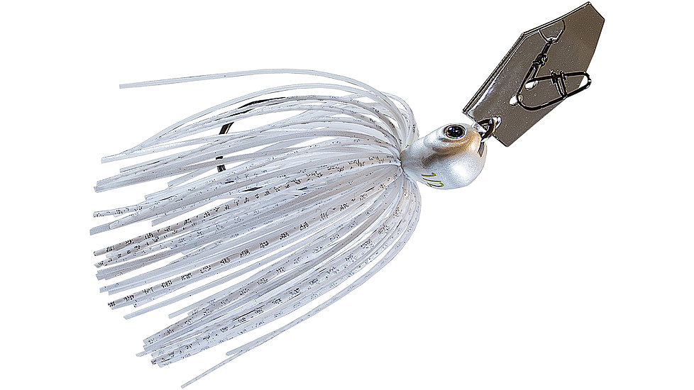 Z-man Chatterbait Jack Hammer Jig Head, 1/2oz, White, CBJH12-01