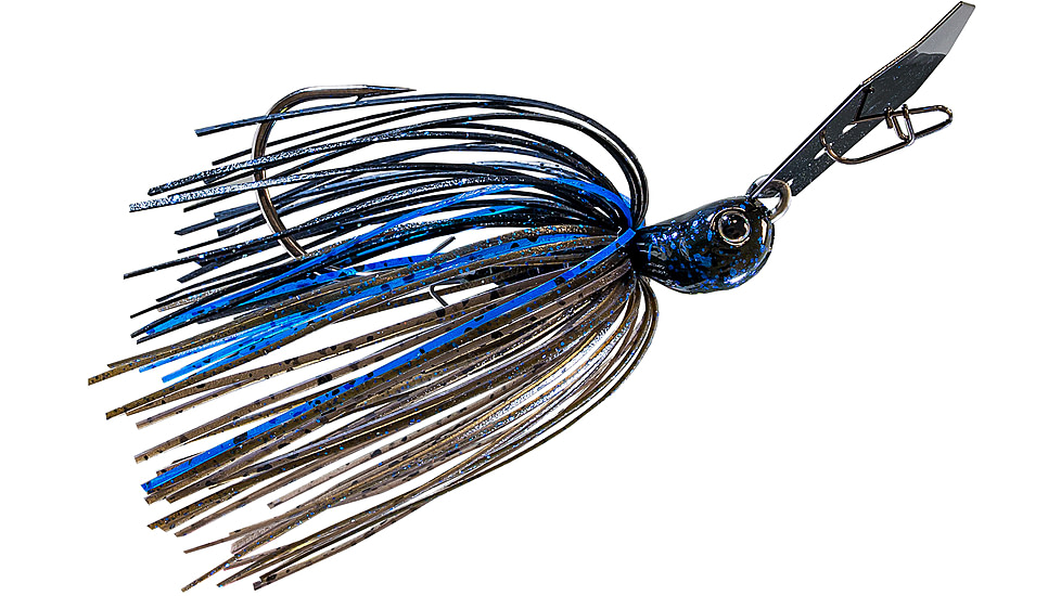 Z-man Chatterbait Jack Hammer Jig Head, 3/8oz, Bruised Green Pumpkin, CBJH38-10