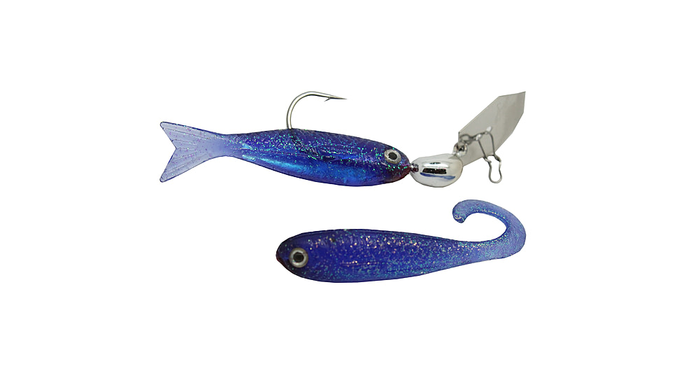 Z-man Flashback Mini Swim Jig, 1/8oz, Silver/Blue, CB-FBMINI18-09