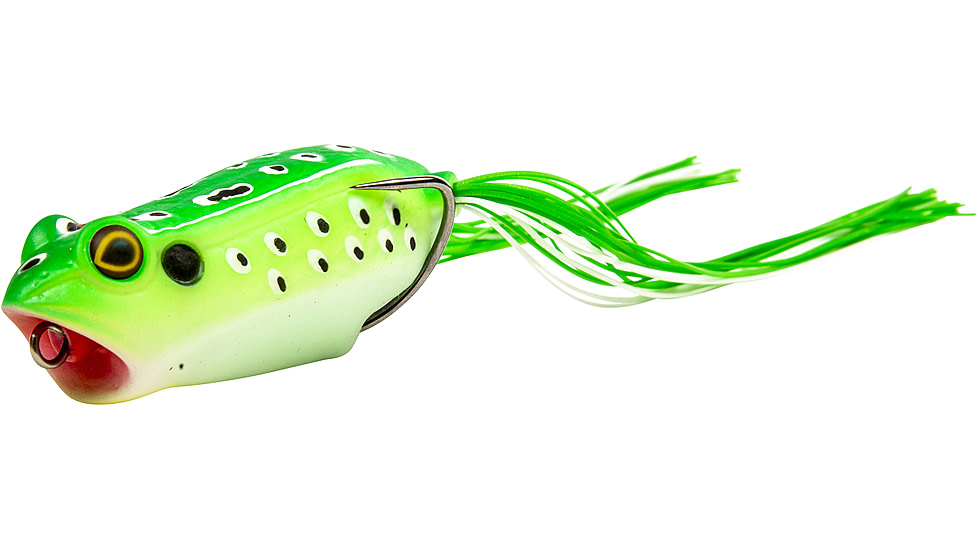 Z-man Leap Frogz Popping Frog 2.75in, Green Leopard, LFPL-01