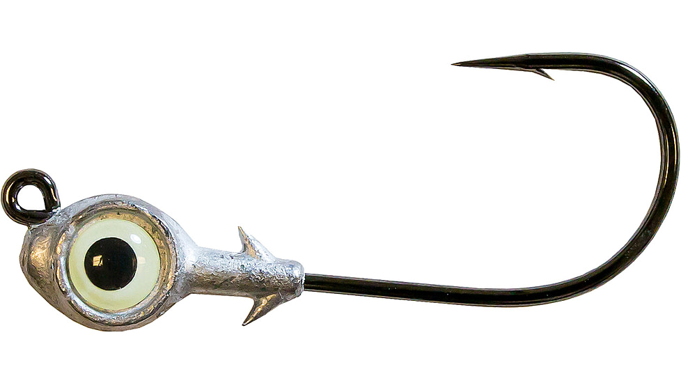 Z-man Redfish Eye Jigheads, Glow, 1/8oz, 3 per Pack, REJH18-03PK3