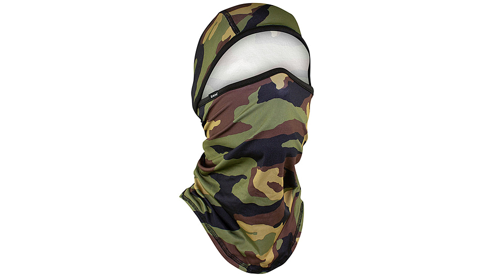 Zan Headgear Sportflex Series Balaclava - Men's, One Size, Woodland Camo, WB4L118