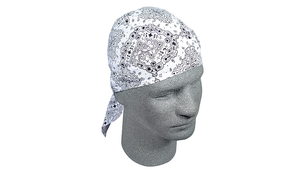 Zan Headgear Flydanna White Paisley Z102
