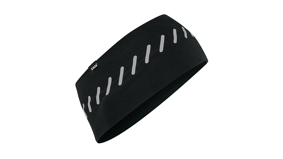 Zan Headgear SportFlex Headband, One Size, Reflective Black, HBL114R