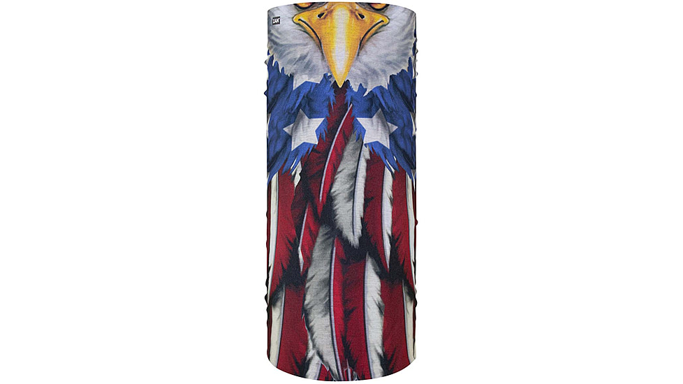 Zan Headgear Polyester Motley Tube, USA Eagle, Polyester, T454