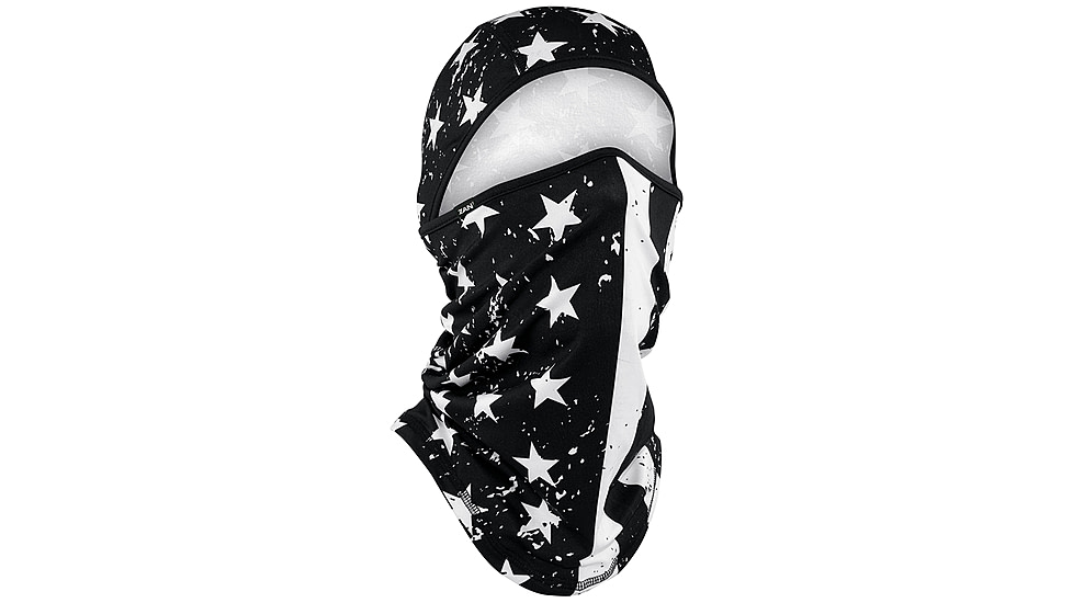 Zan Headgear Sportflex Series Balaclava - Men's, One Size, Black and White Flag, WB4L091
