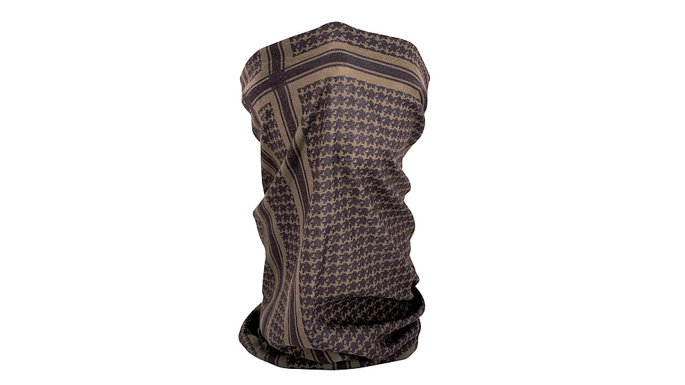 Zanheadgear Motley Tube, Polyester, Houndstooth, Coyote Tan T235T
