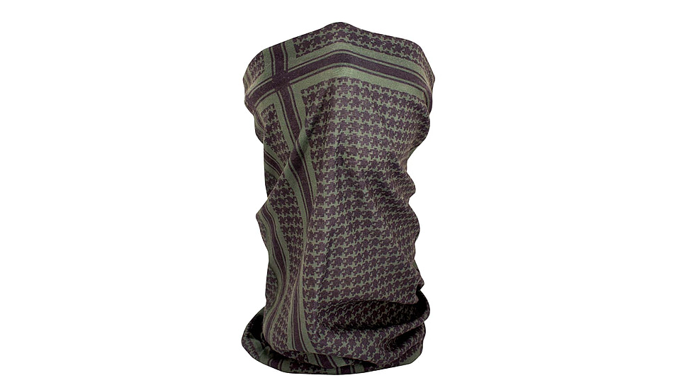 Zanheadgear Motley Tube, Polyester, Houndstooth, Olive T235
