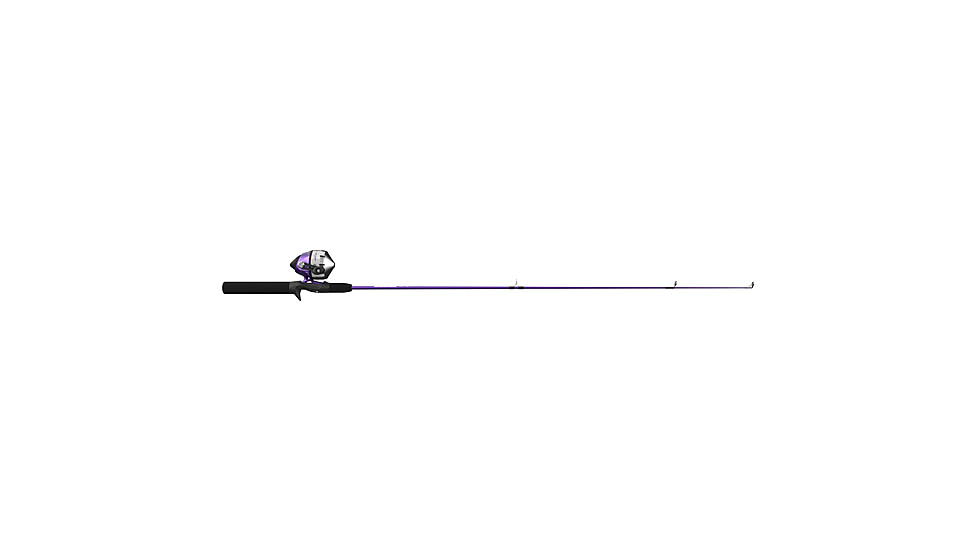 Zebco 202 ZeeBee Spincast Reel and Rod Combo, 5ft 6in Rod, Med-Light, Mod-Fast, SZ 30 Reel, RH Retrieve, 29-PC Eagle Claw Tackle Kit, Purple, 202ZB2EC562ML.FB4