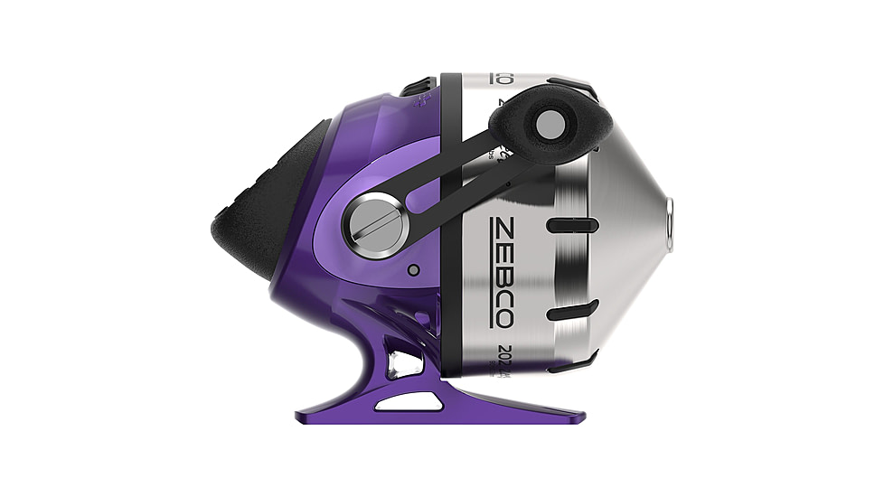 Zebco 202 ZeeBee Spincast Reel and Rod Combo, 5ft 6in Rod, Med-Light, Mod-Fast, SZ 30 Reel, RH Retrieve, 29-PC Eagle Claw Tackle Kit, Purple, 202ZB2EC562ML.FB4