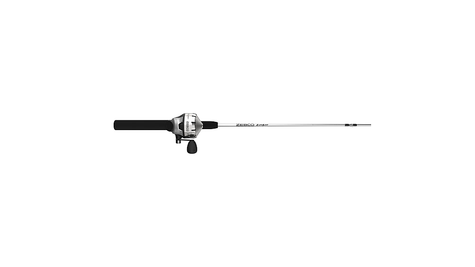 Zebco 202 ZeeBee Spincast Reel and Rod Combo, 5ft 6in Rod, Med-Light, Mod-Fast, SZ 30 Reel, RH Retrieve, 29-PC Eagle Claw Tackle Kit, Silver/Black, 202ZB1EC562ML.FB4