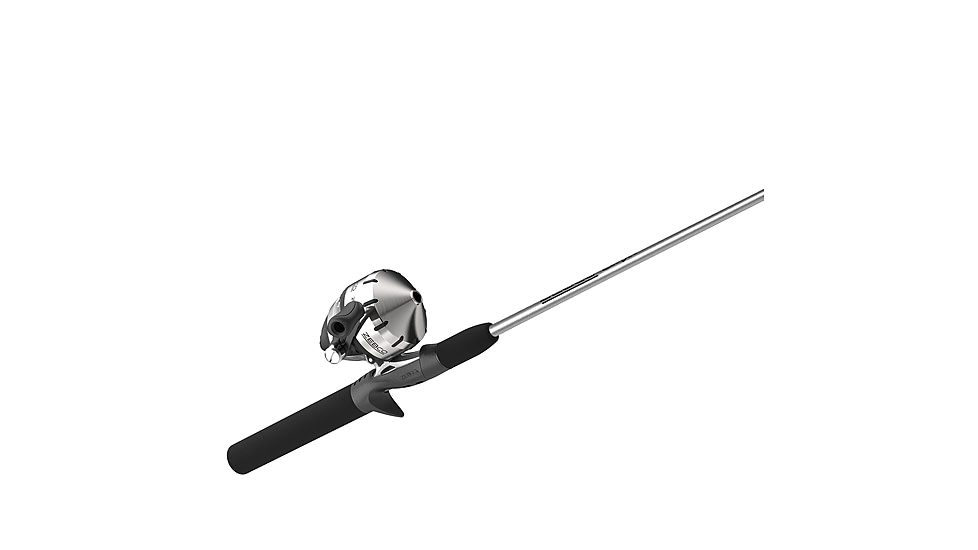 Zebco 202 ZeeBee Spincast Reel and Rod Combo, 5ft 6in Rod, Med-Light, Mod-Fast, SZ 30 Reel, RH Retrieve, 29-PC Eagle Claw Tackle Kit, Silver/Black, 202ZB1EC562ML.FB4