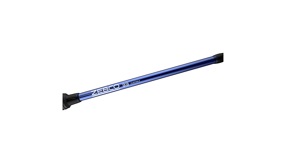 Zebco 33 CustomZ Spincast Reel and Rod Combo, 6ft 2-PC Fiberglass Rod w/ EVA Handle, QuickSet Anti-Reverse Reel w/ Bite Alert, Blue, 33CZBL602MA.NS4