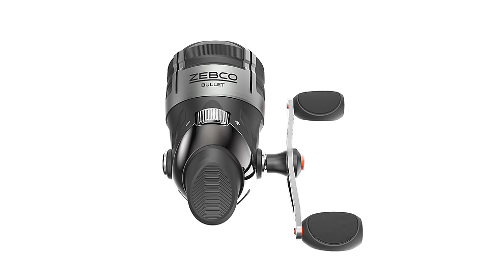 Zebco Bullet Spincast Reel, SZ 30 Reel, Fast 29.6 Inches Per Turn, 5.1-1 Ratio, Durable All-Metal Construction, Pre-spooled w/ 10 lb Zebco Fishing Line, Black, ZB30A.BX3