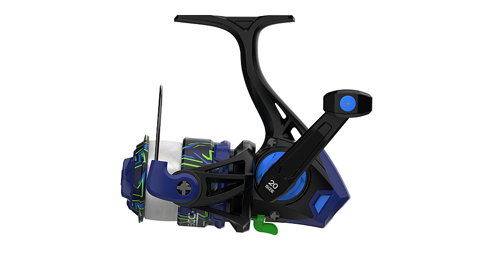 Zebco Roam Spinning Reel and Rod Combo, 6ft 2-PC Fiberglass Pole, Split ComfortGrip Handle, Soft-Touch Handle Knob, SZ 20 Reel, Green/Blue, ROAMBG20602ML.NS3