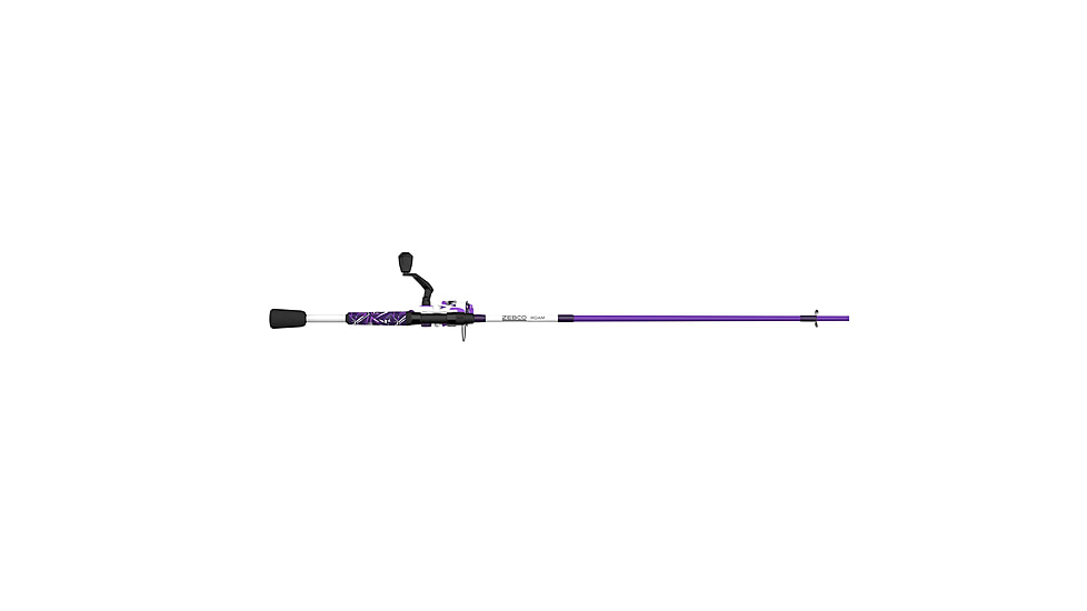 Zebco Roam Spinning Reel and Rod Combo, 6ft 2-PC Fiberglass Pole, Split ComfortGrip Handle, Soft-Touch Handle Knob, SZ 20 Reel, Purple, ROAMPR20602ML.NS3