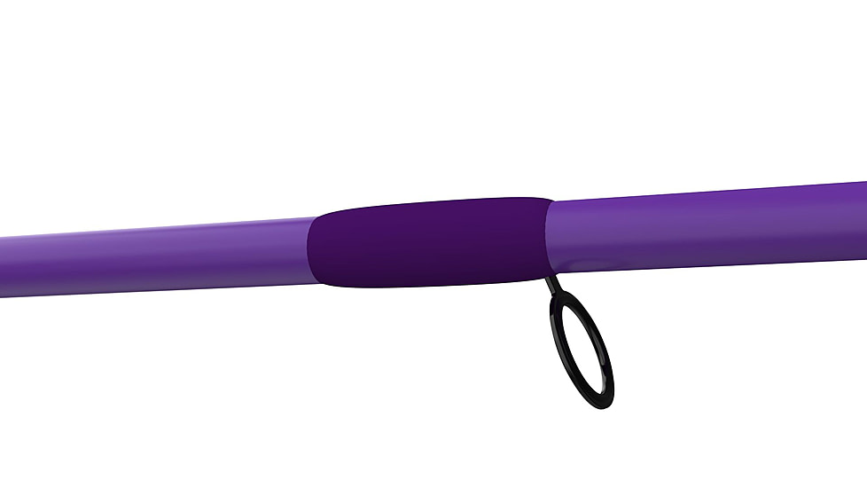 Zebco Roam Spinning Reel and Rod Combo, 6ft 2-PC Fiberglass Pole, Split ComfortGrip Handle, Soft-Touch Handle Knob, SZ 20 Reel, Purple, ROAMPR20602ML.NS3