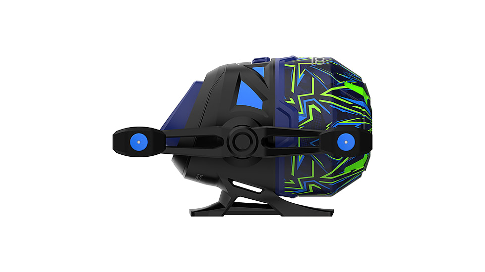 Zebco Roam Spincast Reel and Rod Combo, 6ft 2-PC Fiberglass Pole, ComfortGrip Handle, QuickSet Anti-Reverse Reel, Pre-Spooled w/ 10lb Zebco Line, Blue/Green, ROAMBG3602M.NS3