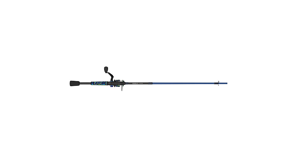Zebco Roam Spinning Reel and Rod Combo, 6ft 6in 2-PC Fiberglass Pole, Split ComfortGrip Handle, Soft-Touch Handle Knob, SZ 30 Reel, Blue/Green, ROAMBG30662M.NS3