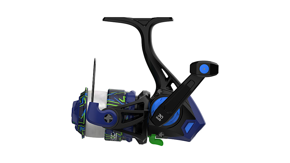 Zebco Roam Spinning Reel and Rod Combo, 6ft 6in 2-PC Fiberglass Pole, Split ComfortGrip Handle, Soft-Touch Handle Knob, SZ 30 Reel, Blue/Green, ROAMBG30662M.NS3