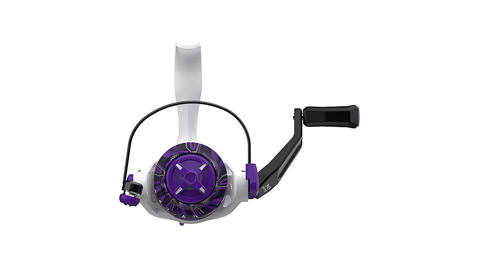 Zebco Roam Spinning Reel and Rod Combo, 6ft 6in 2-PC Fiberglass Pole, Split ComfortGrip Handle, Soft-Touch Handle Knob, SZ 30 Reel, Purple, ROAMPR30662M.NS3