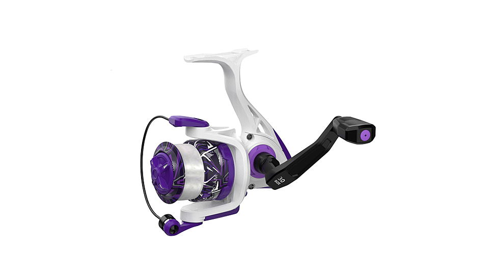 Zebco Roam Spinning Reel and Rod Combo, 6ft 6in 2-PC Fiberglass Pole, Split ComfortGrip Handle, Soft-Touch Handle Knob, SZ 30 Reel, Purple, ROAMPR30662M.NS3