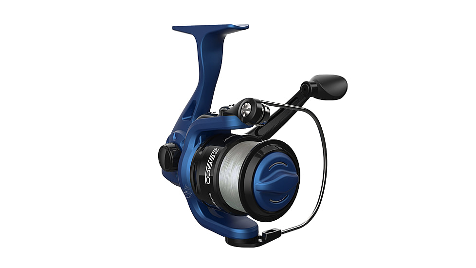 Zebco Slingshot Spinning Reel and Rod Combo, 5ft 6in 2-PC Pole, SZ 20 Reel, Changeable Righ/Left Retrieve, Pre-Spooled w/ 8lb Zebco Cajun Line, Blue, SLSPBL562MLA.NS4
