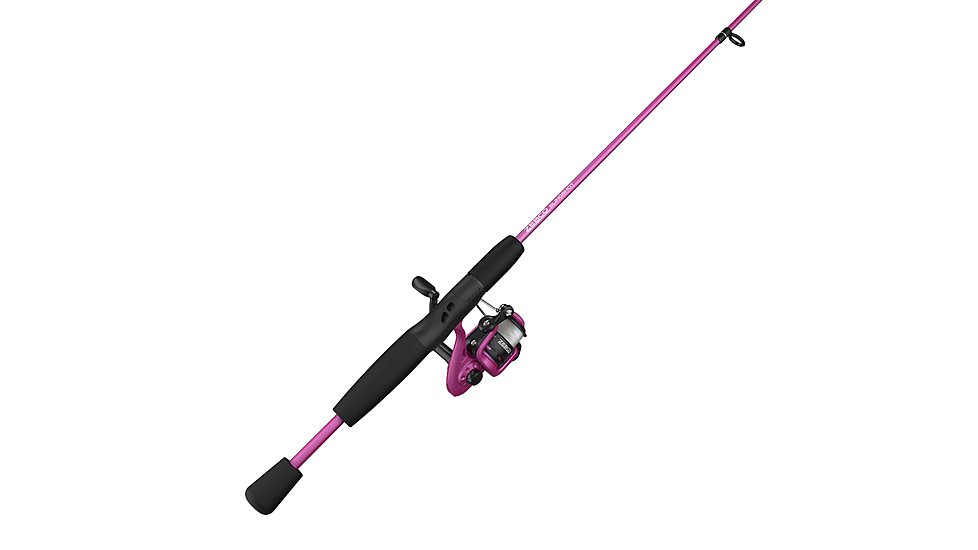 Zebco Slingshot Spinning Reel and Rod Combo, 6ft 2-PC Pole, SZ 20 Reel, Changeable Righ/Left Retrieve, Pre-Spooled w/ 8lb Zebco Cajun Line, Purple, SLSPPL602ML.NS4