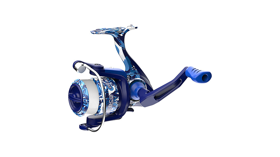 Zebco Splash Spinning Reel and Rod Combo, 6ft 2-PC Fiberglass Rod, Medium-Light, Moderate, SZ 20 Reel, 5.2-1 Ratio, 2-Bearings, All Metal Gears, Tidepool Blue, SPLTPB20602ML.NS4