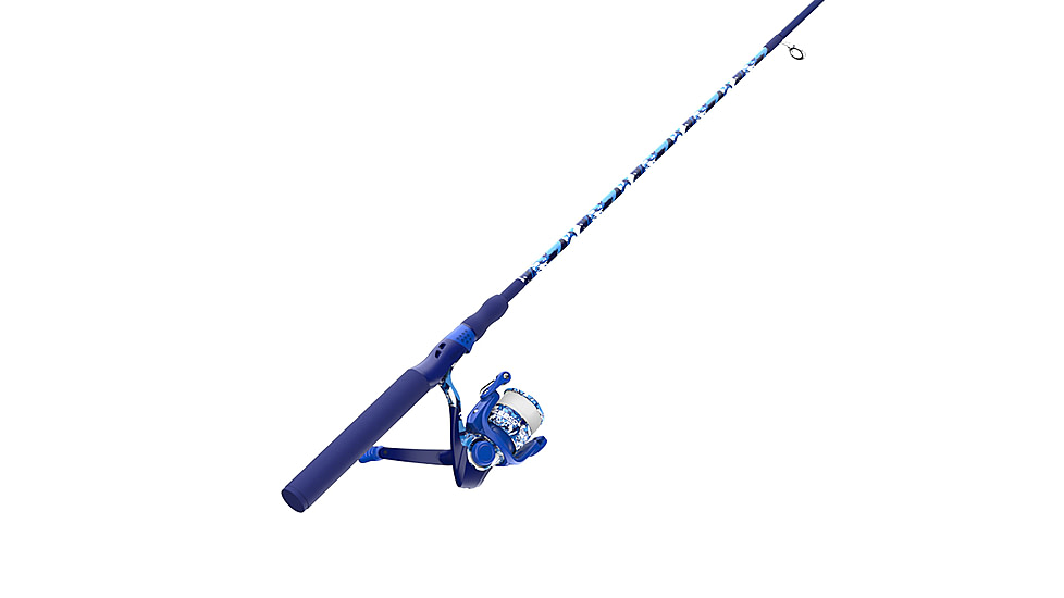 Zebco Splash Spinning Reel and Rod Combo, 6ft 2-PC Fiberglass Rod, Medium-Light, Moderate, SZ 20 Reel, 5.2-1 Ratio, 2-Bearings, All Metal Gears, Tidepool Blue, SPLTPB20602ML.NS4